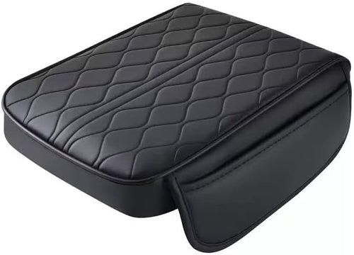 1 Pack Car Center Console Cover Custom Fit for Mazda CX5 CX-5 2017-2024 2025, Leather Memory Foam Armrest Cushion Protector, Anti-Scratch Durable Armrest Pad,Black