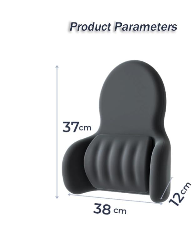Car Lumbar Cushion for Freightliner 108SD 114SD 122SD Cascadia Columbia eCascadia, Breathable Lower Back Support Pillow with Adjustable Strap, Back Cushion for Long Driving, Office Chair, Truck