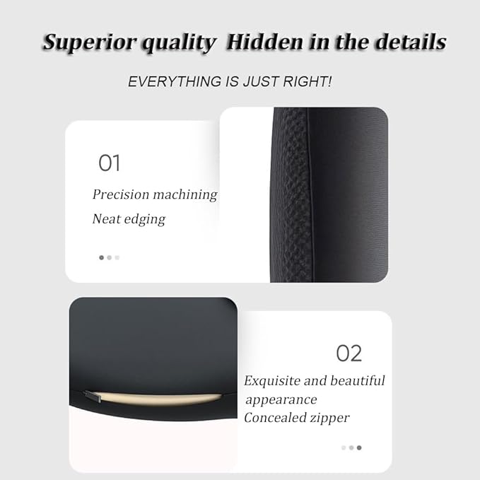Car Lumbar Cushion for Freightliner 108SD 114SD 122SD Cascadia Columbia eCascadia, Breathable Lower Back Support Pillow with Adjustable Strap, Back Cushion for Long Driving, Office Chair, Truck