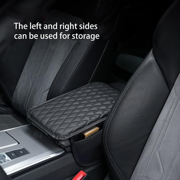 Car Armrest Cover for Toyota Cressida 1977–1992, Center Console Pad, Leather Armrest Box Protector, Waterproof Anti-Scratch Console Lid Cushion,Comfort Interior Accessories,D-Beige