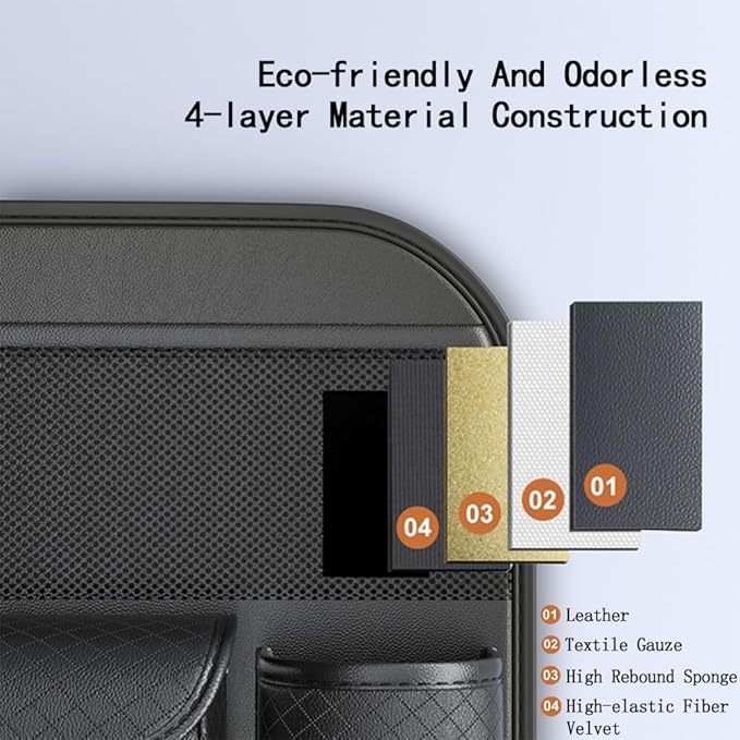 Car Seat Back Organizer for Ford Mustang (S197) 2005 2006 2007 2008 2009 2010 2011 2012 2013 2014 Durable Waterproof Storage Bag Backseat Organizer Protector Accessories