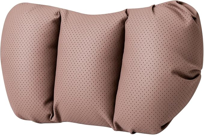 Car Neck Pillow & Lumbar Support for Lincoln Aviator 2020-2024 Ergonomic Breathable Mesh Auto Seat Back Cushion Headrest,Brown-Neck Pillow