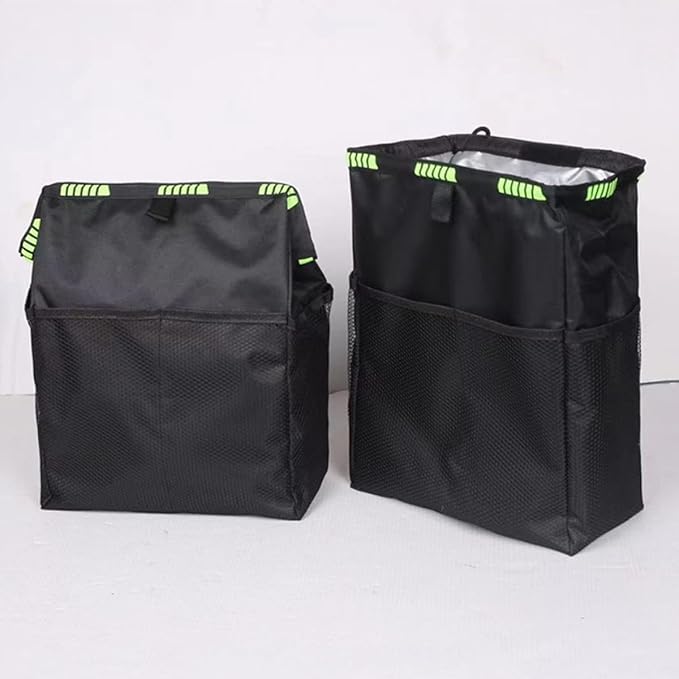 Waterproof Car Seat Back Organizer Large Capacity Hanging Storage Bag with Trash Bin and Cup Holder for Backseat Passenger Car Interior Accessories