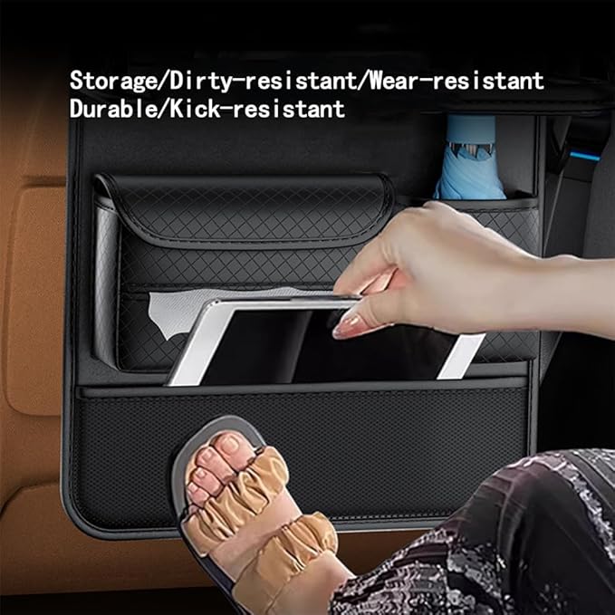 Car Seat Back Organizer for Ford Mustang (S197) 2005 2006 2007 2008 2009 2010 2011 2012 2013 2014 Durable Waterproof Storage Bag Backseat Organizer Protector Accessories