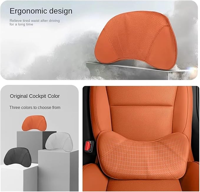 Car Lumbar Support Cushion Compatible For Lixiang L6/l7/l8/l9 Breathable Seat Back Cushion Memory Foam Waist Pillow Interior Accessories(TZB)