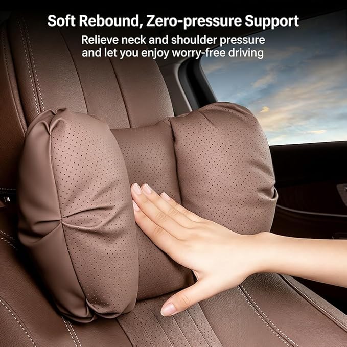 Car Neck Pillow & Lumbar Support for Mazda MX-5 Miata 2019-2023 Ergonomic Breathable Mesh Auto Seat Back Cushion Headrest,Black-Lumbar Support