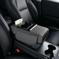 Multifunctional PU Leather Car Armrest Box Mat with Central Elbow,2026 New Universal Car Armrest Cover/Cushion/Organizer,5 in 1 Center Console Pad with Cup Holder,Fit for Most Cars, Suvs, Trucks
