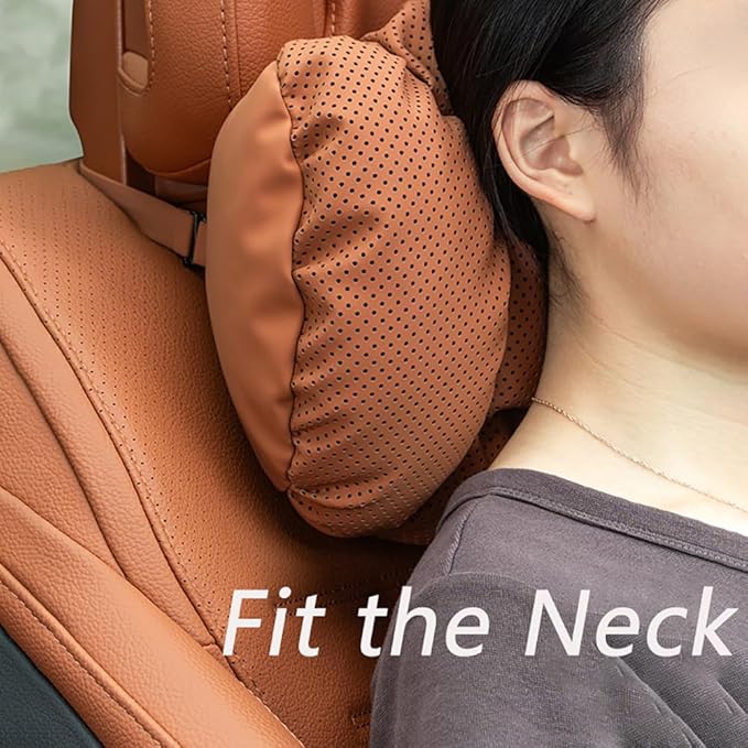 Neck Pillow Automotive Seat Cushions for Mercedes Benz GLS/AMG X167 X166 SUV 2015-2025, Relieving Neck Stiffness Sciatica Relief Car Headrest Lumbar Pillow,White