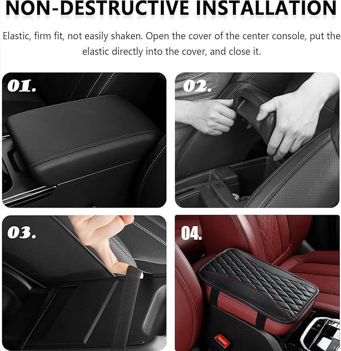 Auto Center Console Pad for Kia Soul 3(2019-) Accessories Car Armrest Cushion Protects Your armrest and Feels Comfortable on Your Elbows and arms