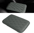x xotic tech Car Center Console Cushion Pad, Universal Waterproof Leather Armrest Seat Box Cover Protector Auto Interior Accessories for Most Cars, SUV, Truck 7.8" x 12" (Gray)