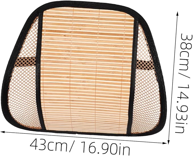 Lumbar Support Cushion for Car Seat Home Ergonomic Back Rest Pillow Breathable Mesh Cover for Lower Versatile Use for Office Chair Travel