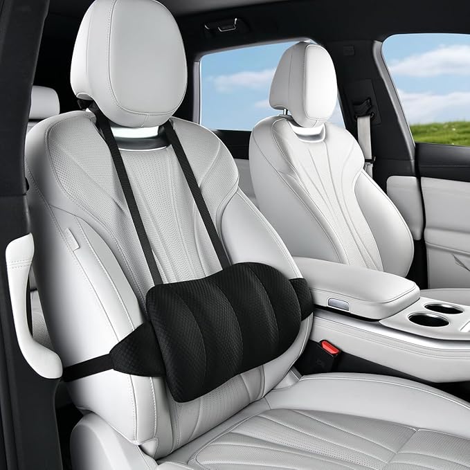 1 Piece Automotive Seat Lumbar Support Pillow for Chevrolet/Chevy Camaro 2016-2024, Driving Lower Back Cushion Ergonomic Orthopedic Posture Rest