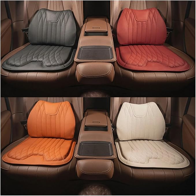 KAnduo M Car Seat Cushion for BMW All Model I3 I4 I8 X1 X2 X3 X4 X5 X5M X6 X7 Z4 Car Lumbar Support Pillow Auto Seat Waist Back Cushion Y (Color : Beige A)