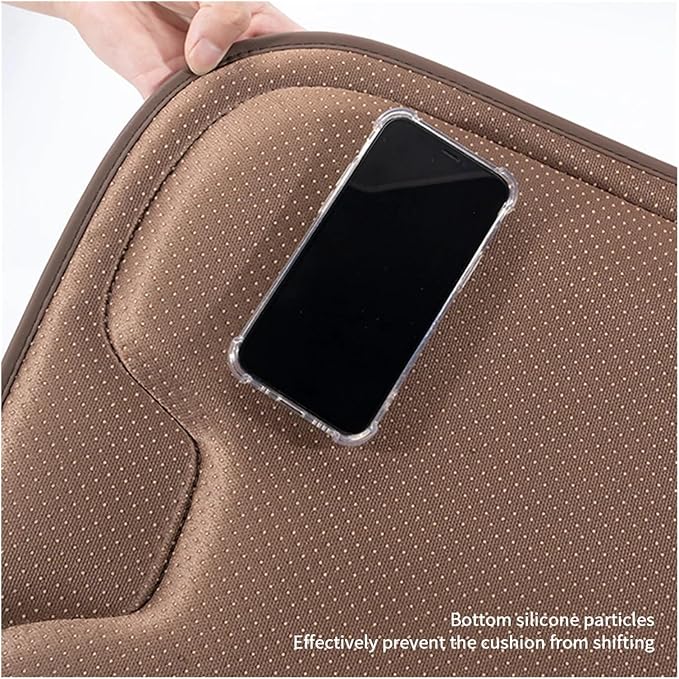 KAnduo M Car Seat Cushion for BMW All Model I3 I4 I8 X1 X2 X3 X4 X5 X5M X6 X7 Z4 Car Lumbar Support Pillow Auto Seat Waist Back Cushion Y (Color : Brown C)