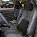 Car Neck & Lumbar Support Pillow Set for Toyota Camry, Soft Memory Foam Headrest & Back Cushion, Ergonomic Comfortable Seat Support for Daily Driving and Long Trips Car Interior Accessories