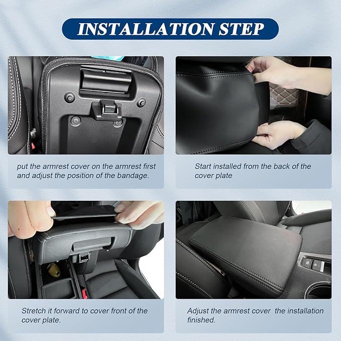 BIBIBO 2025 Chevy Tahoe Center Console Cover for 2025 Chevrolet Tahoe/2025 Suburban Arm Rest Cover 2025 Tahoe/Suburban Interior Accessories 2025 Chevy Tahoe/Suburban Armrest