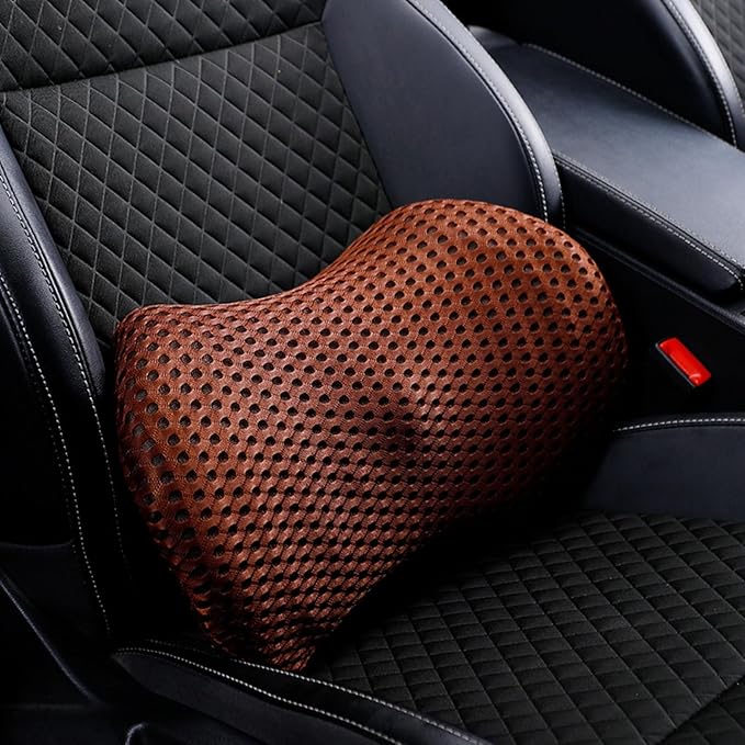 Car seat Cushion Lumbar Support car backrest Cushion Lumbar Protection Lumbar Pillow Driver's seat Lumbar Support in car (Khaki)