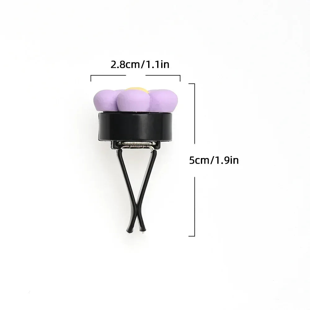 Cute Flower Car Air Vent Perfume Clip Aromatherapy Diffuser