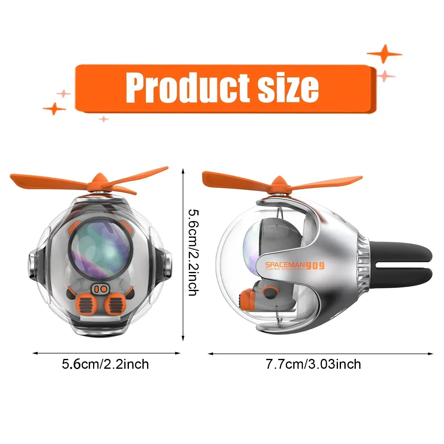 Helicopter Propeller Car Air Freshener Vent Clip Diffuser