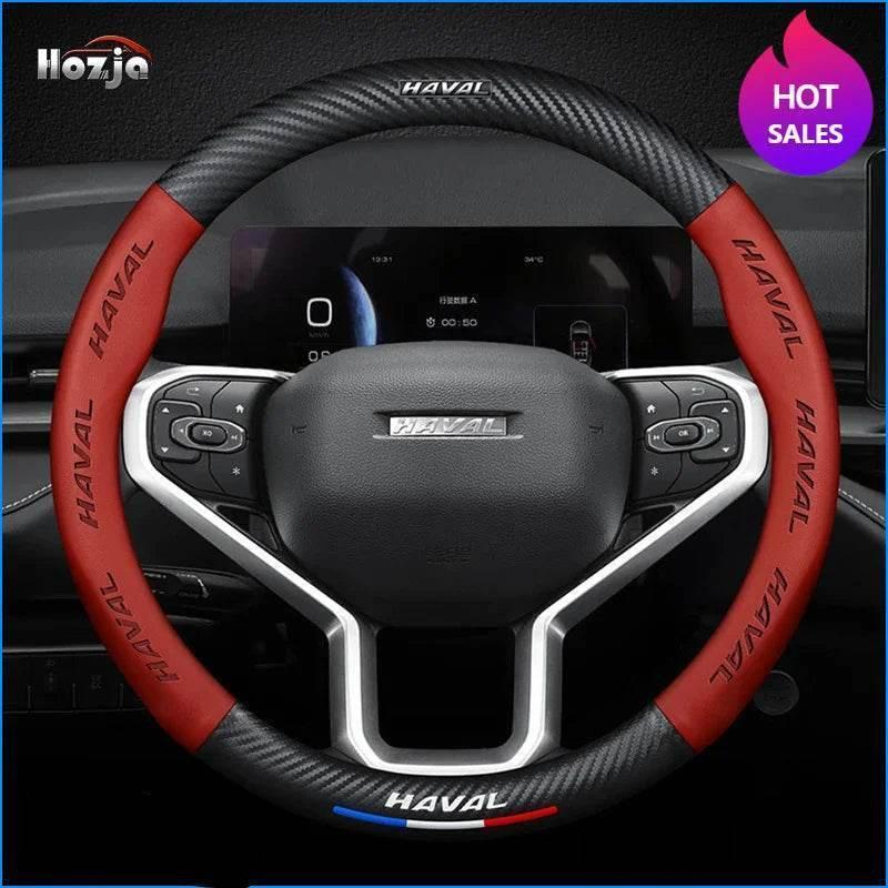 Haval Carbon Fiber Leather Steering Wheel Cover