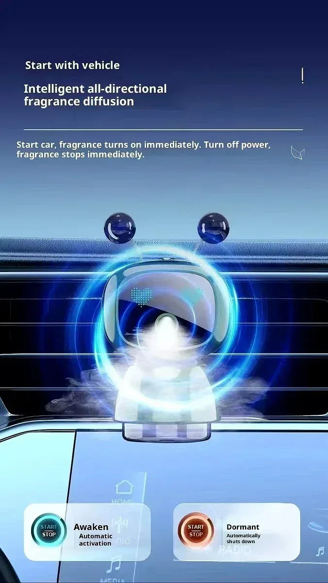 AutoTech Robot Car Aromatherapy Diffuser - LED Air Freshener