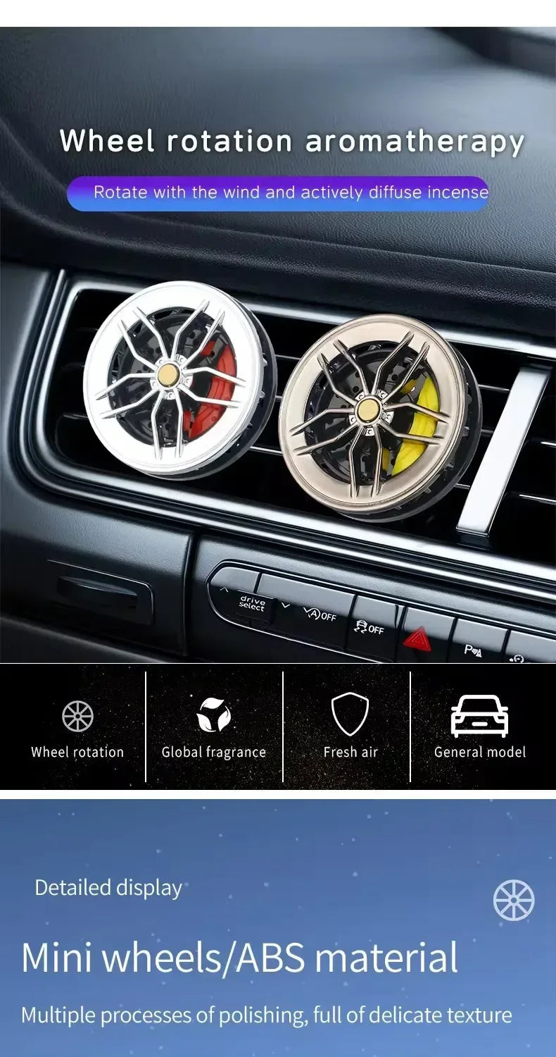 Rotatable Wheel Hub Car Air Freshener Vent Clip