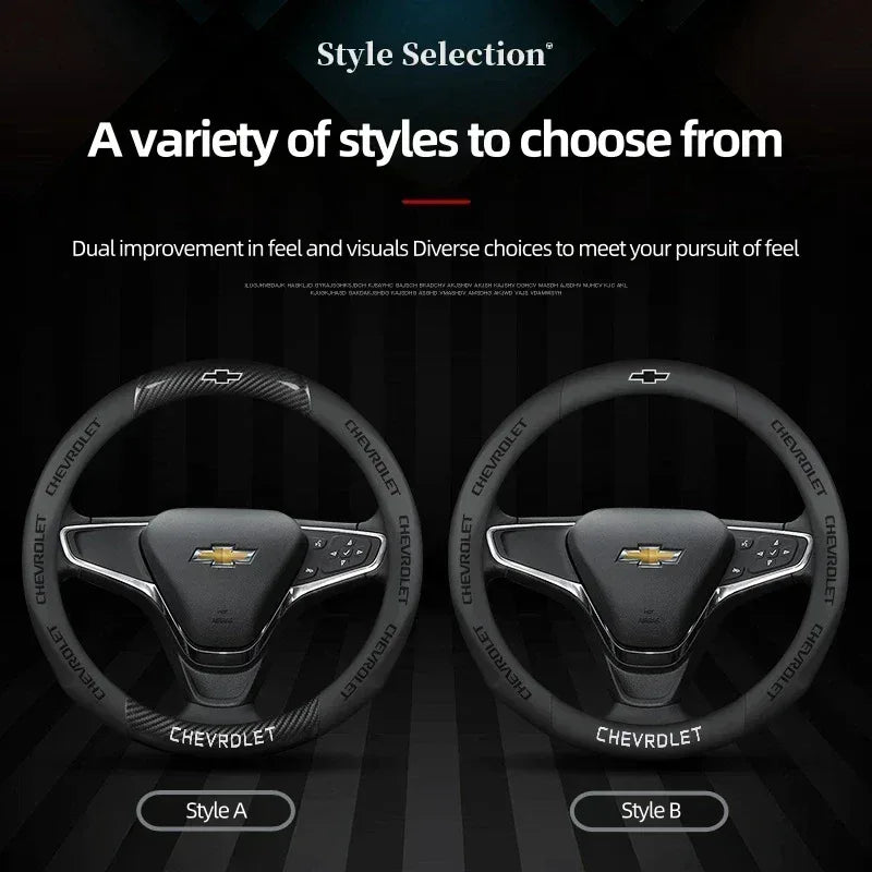 Chevrolet Cruze Silverado Tahoe 3D Embossed Steering Wheel Cover