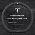 Tesla Suede Steering Wheel Cover – Anti-Slip Breathable Grip