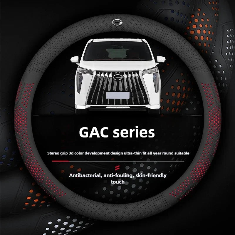 Leather Steering Wheel Cover for GAC EMZOOM GS3 GN8 GS8 GA8