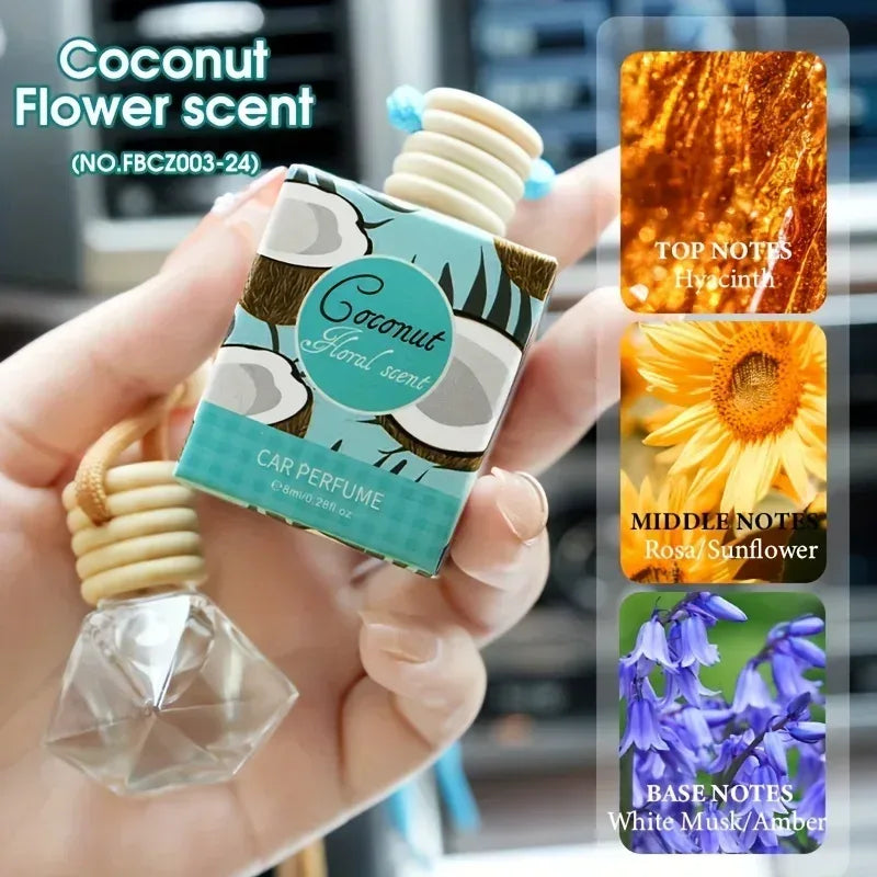 Mini Aromatherapy Car Air Freshener Essential Oil Diffuser Kit