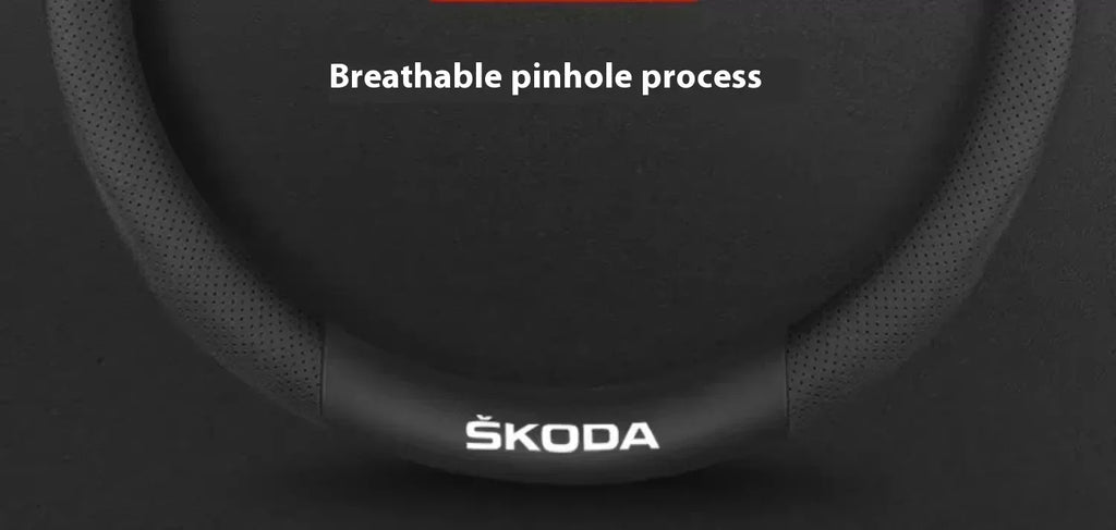 Skoda Carbon Fiber Steering Wheel Cover