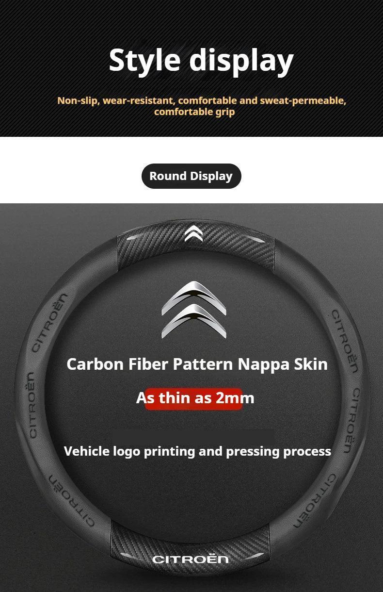 Citroen Leather Steering Wheel Cover