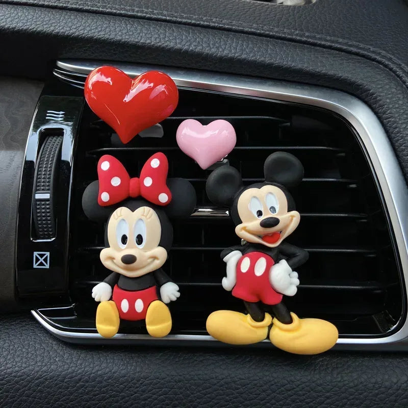 Disney Mickey Mouse & Duck & Winnie the Pooh Kawaii Style Car Air Freshener Clip