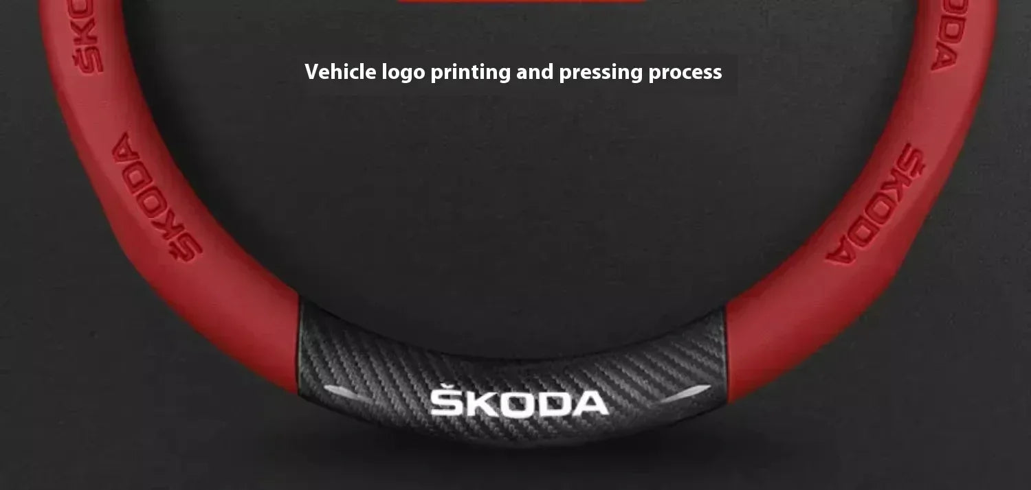 Skoda Carbon Fiber Steering Wheel Cover