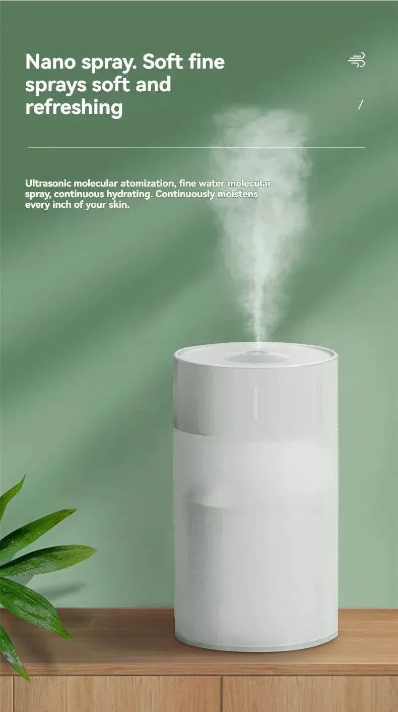Portable USB Humidifier Diffuser with LED Light for Car & Home 260ML