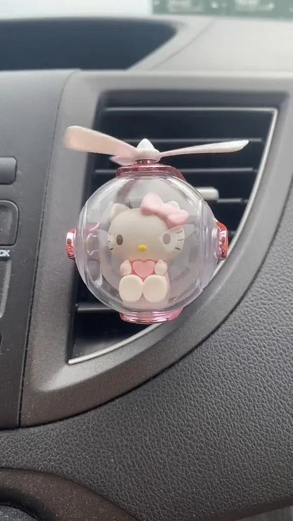 Hello Kitty & Friends Flying Ball Car Air Freshener with LED Light