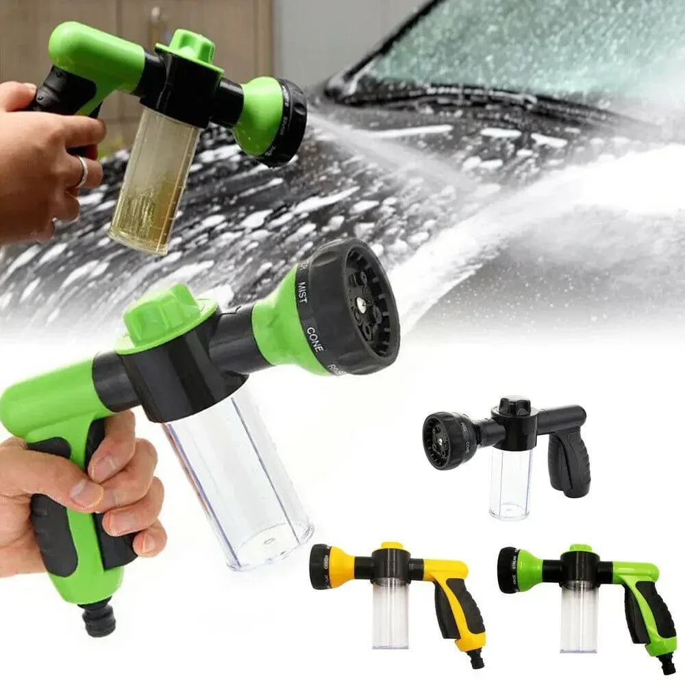 8-in-1 High-Pressure Auto Foam Hose Nozzle