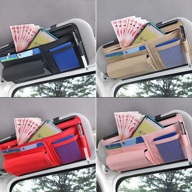 Car Sun Visor Storage Organizer