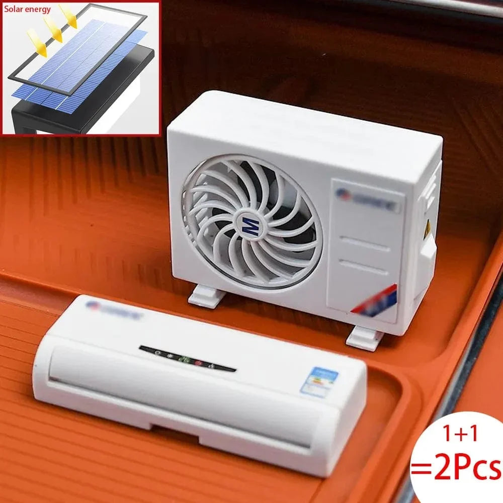 Solar-Powered Aroma Enhancer & Decorative Mini Air Conditioner
